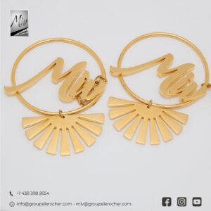 Miv | Boucles d'oreilles Cerceau-Papillon