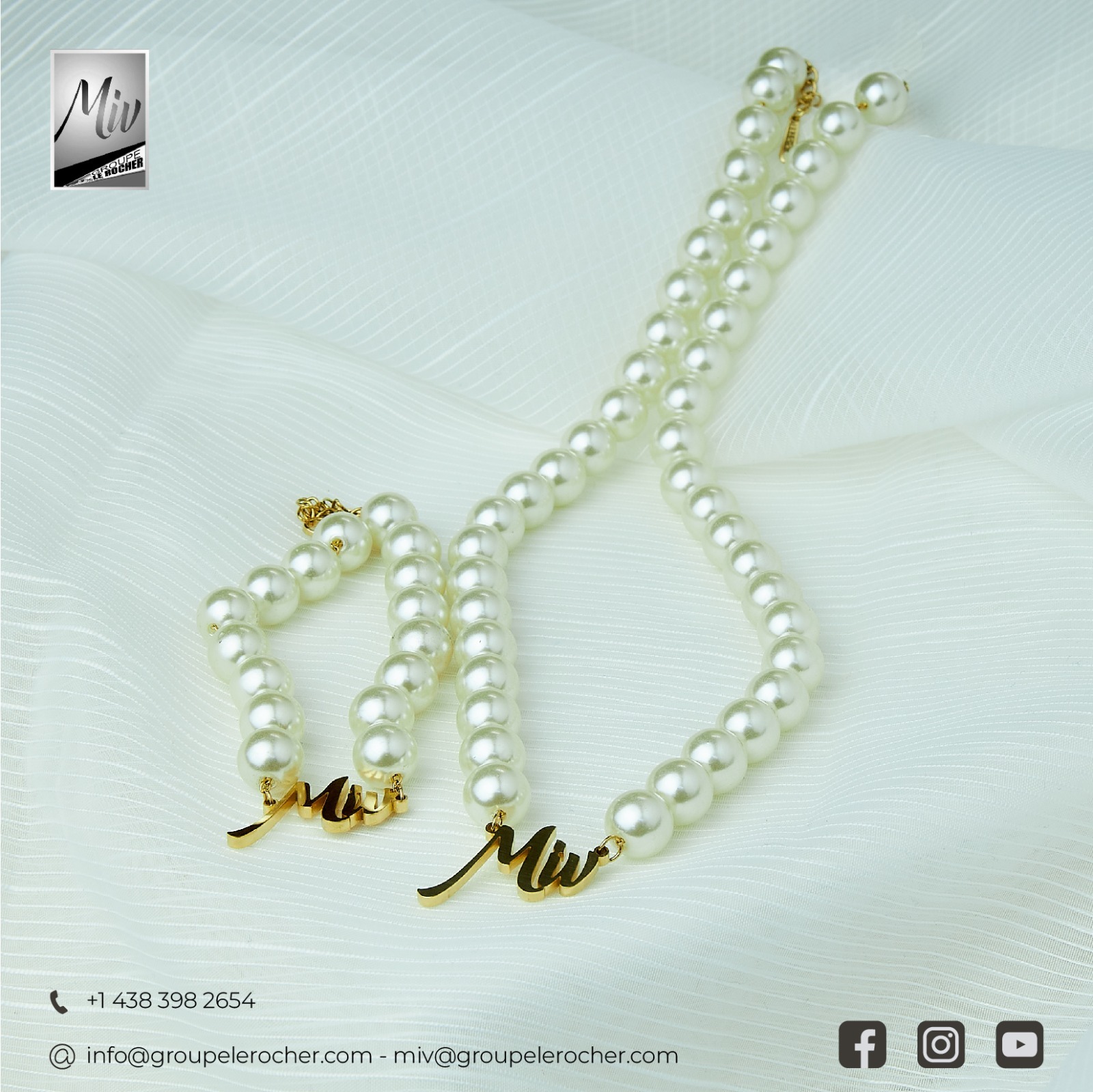 Neuf en Boite Jay Strongwater Long Défiler Collier Gland 18K Or Perles