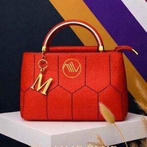 FLAMME ÉLUE — ROUGE STRUCTURÉ — Sac à Main Signature